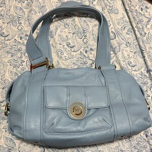Michael Kors Light Blue Leather Shoulder Bag